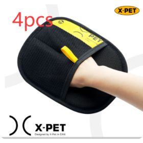 Cat Hair Cleaner Cat Hair Removal And Adsorption Artifact Hair Brush (Option: Black Large size-4PCS)