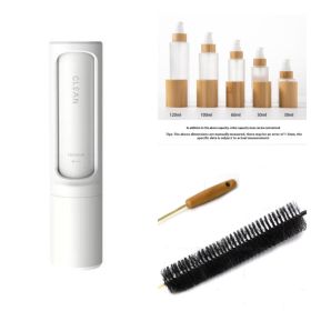 2-1 Reusable Pet Hair Remover Brush Lint Roller Portable Effective Self Cleaning Tool for Cat Dog Fur Hair Dust Removal Brush (Option: Set2)