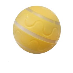 Pet New Cat Wicked Ball Toy Intelligent Ball USB Cat Toys Self Rotating Ball Automatic Rotation Ball (Option: Yellow-Without movement)